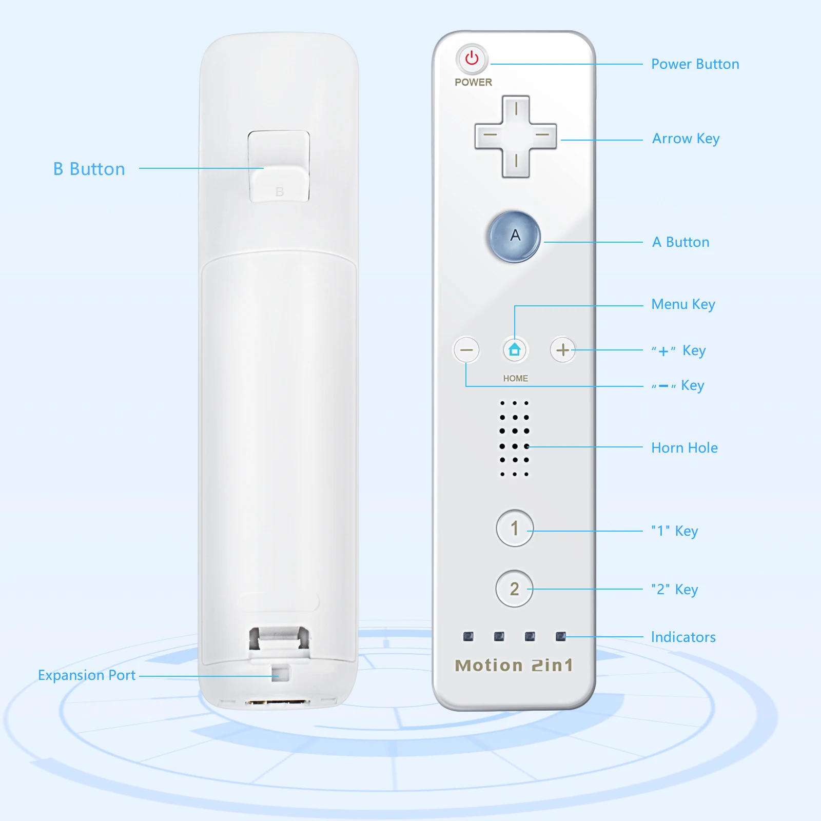Built-in movimento mais controle remoto para nintendo wii controlador remoto nunchuck controlador sem fio gamepad controle
