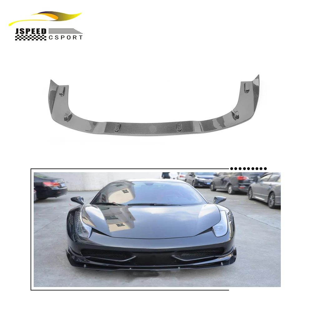 

Подходит для губ переднего бампера из углеродного волокна JCSPORTLINE, подходит для базового спортивного автомобиля Ferrari 458, 2 двери, 11-13 (подходит.