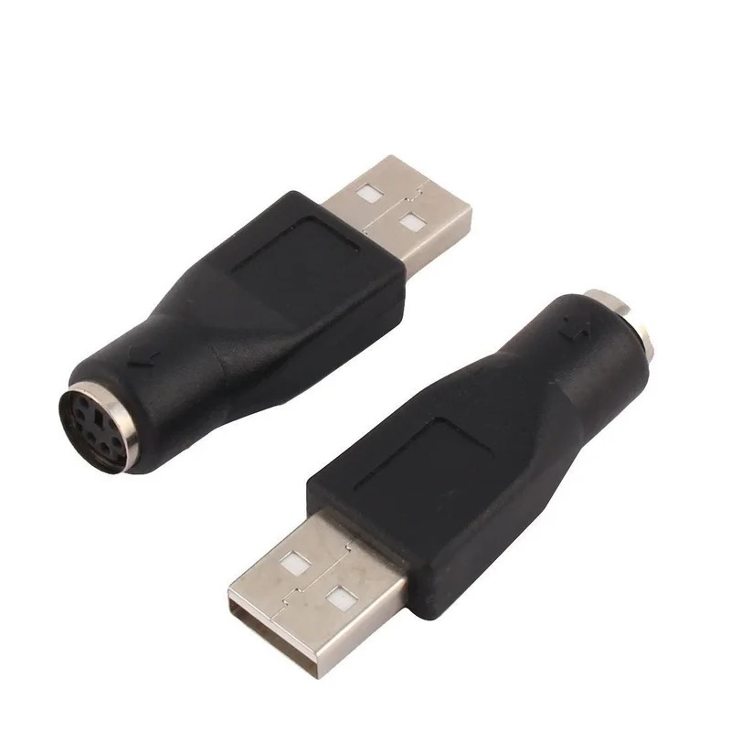 Draagbare Usb Mannelijke Naar Voor Ps/2 Vrouwelijke Adapter Converter Usb Connector Voor Pc Naar Voor Sony Ps2 Toetsenbord Muis