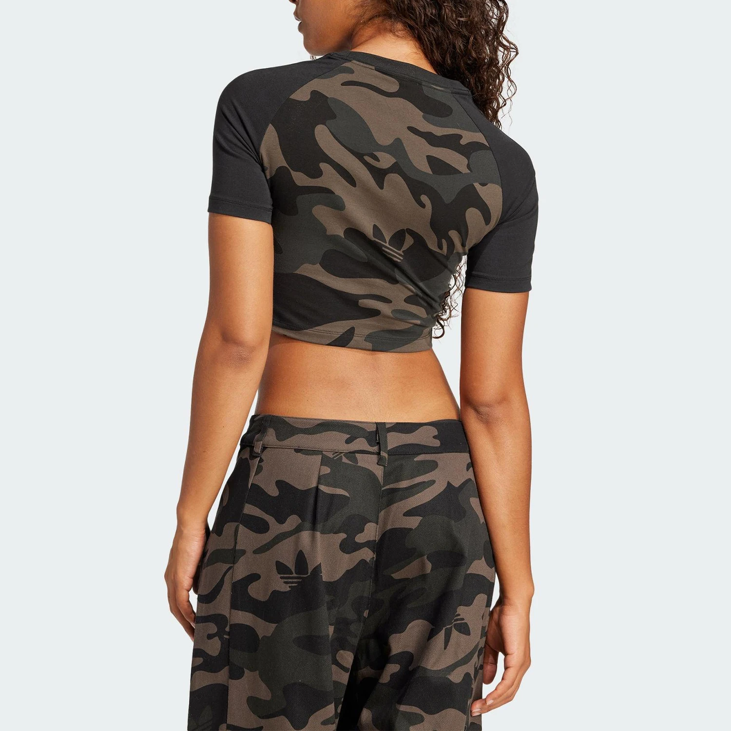 Adidas genuine Original Women's Short Camouflage Breathable Sports T-shirt JI5740