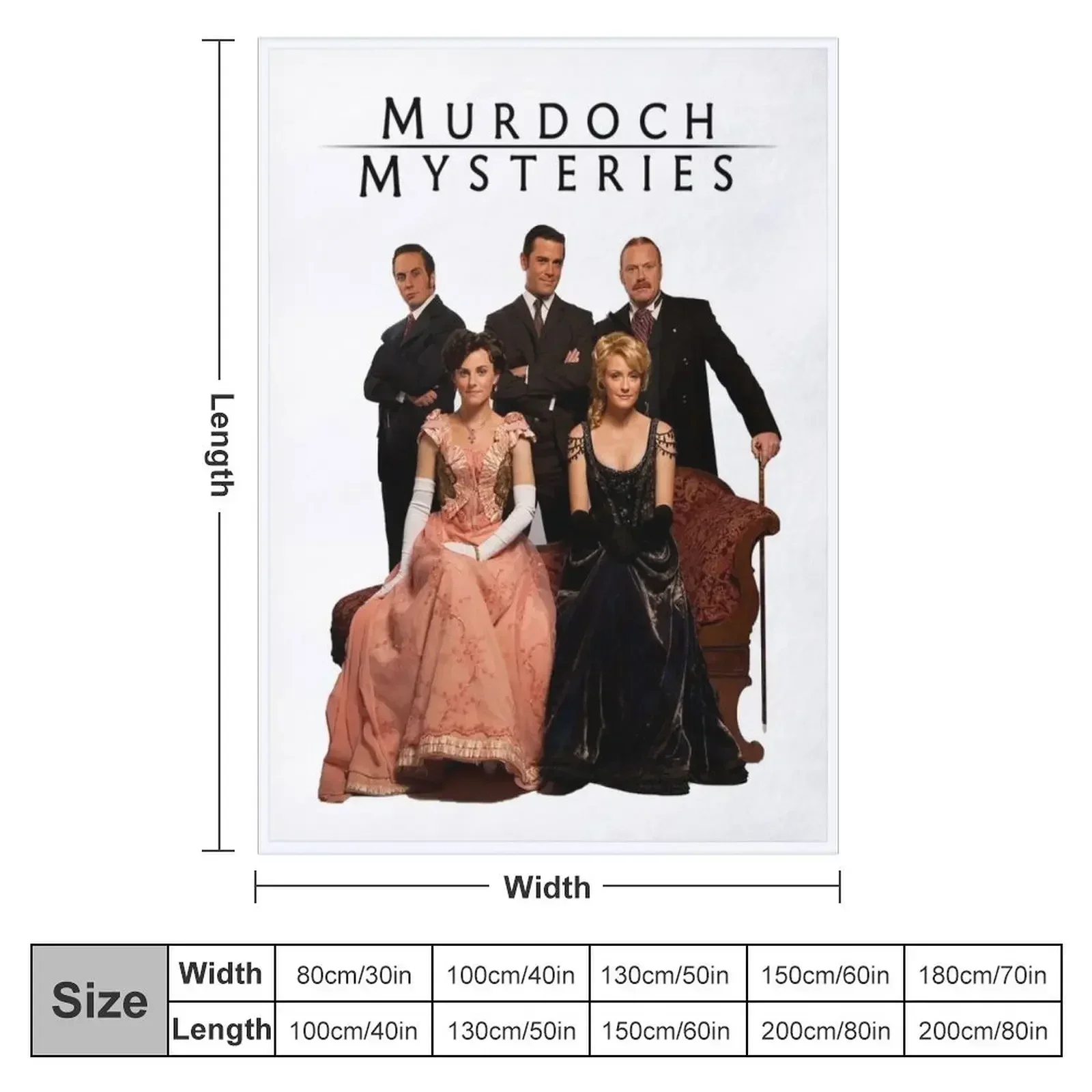 Murdoch Mysteries Design Throw Blanket Personalized Gift Sleeping Bag Cute Plaid Sofa Throw Blankets