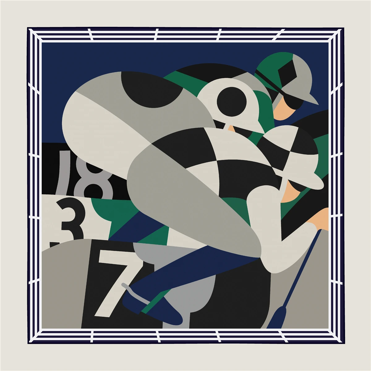 

Horse Print Silk Cashmere Scarf 110CM Luxury Herms Rollerd Shawls Women Winter Square Bandanas Mother Christmas Gift