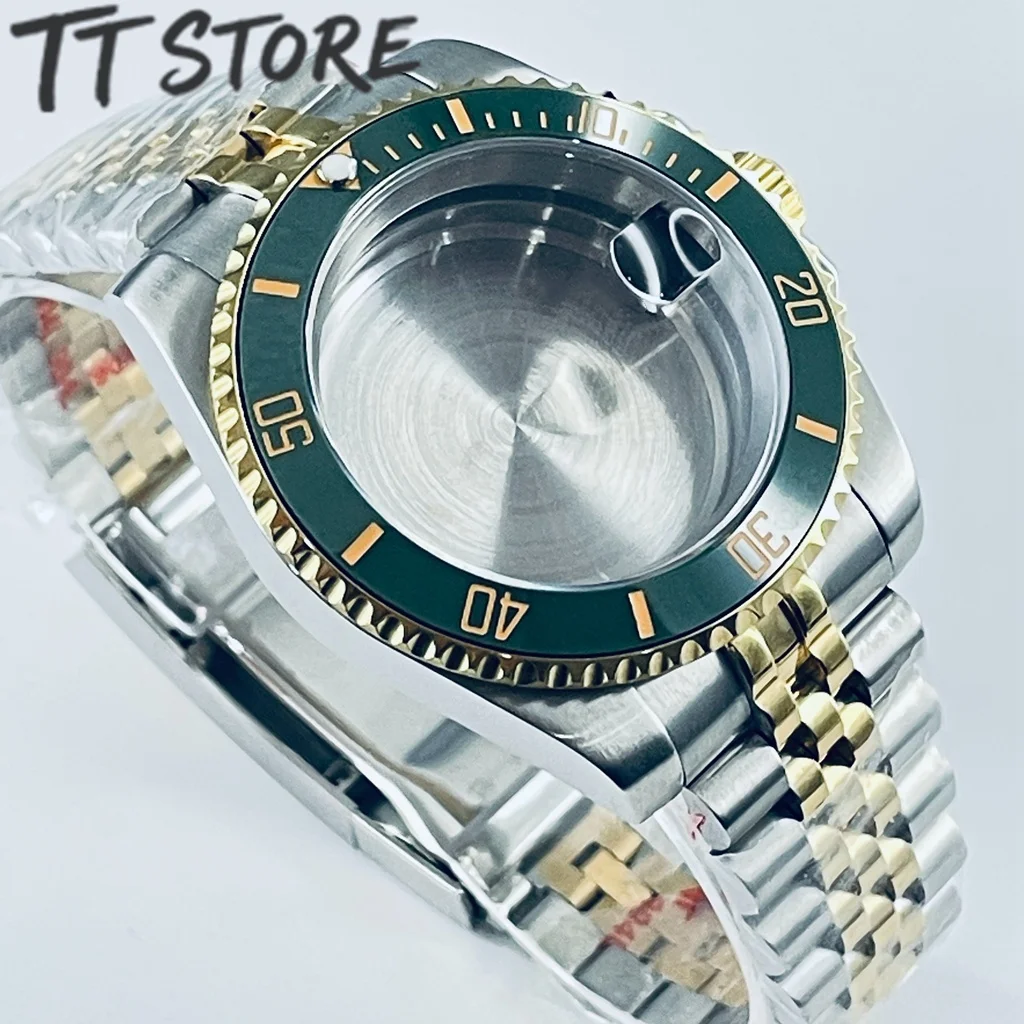 40mm Silver Gold Watch Featuring NH34 NH35 NH36 NH38 NH39 ETA2824 PT5000 Movement with Ceramic Bezel Sapphire Case Sub