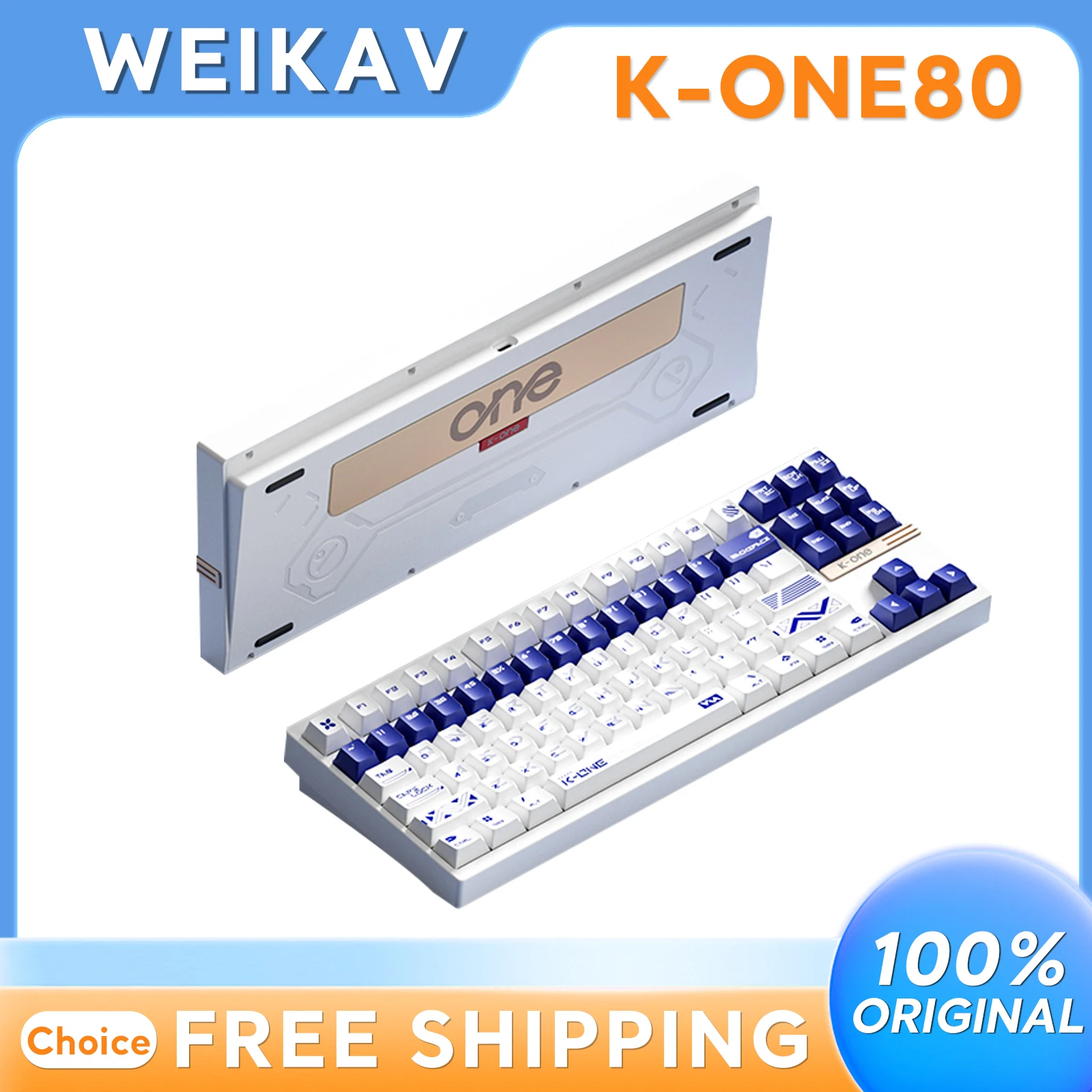 

WEIKAV Mork Blade K-ONE80 Gaming Magnetic Axis Keyboard CNC Aluminum Alloy RT0.005 DKS SOCD Rapid Trigger MT TGL Dynamic Office