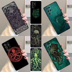 Cthulhu Fhtagn Gothic Phone Case For Samsung Galaxy S23 S21 S20 FE S24 S22 Ultra Note20 S10 S9 S8 Plus Silicone Cover