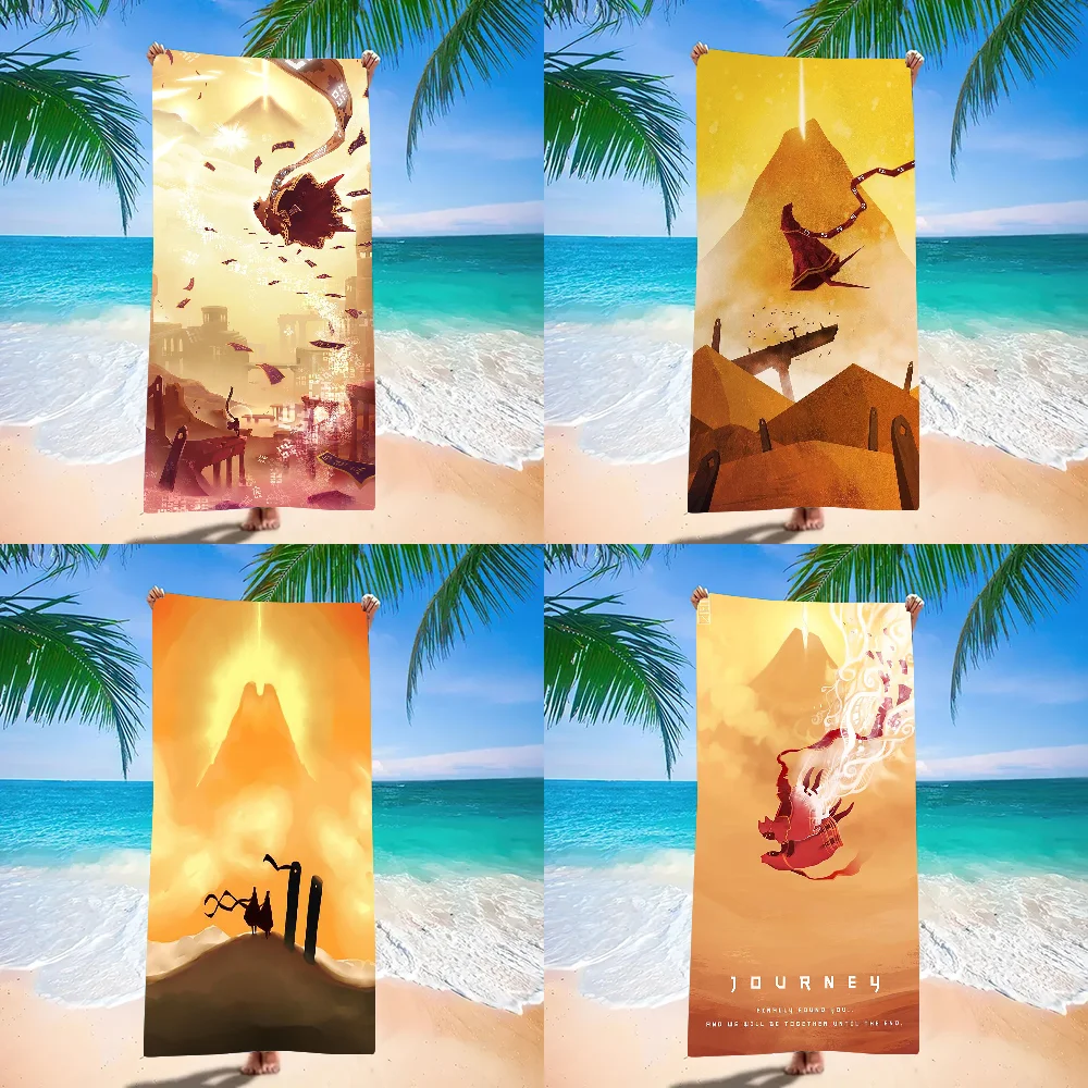 

Leisure game J-Journey Towel Beach Towel Large Size Outdoor Travel Camping Absorbent toallas Towels Summer Swimming