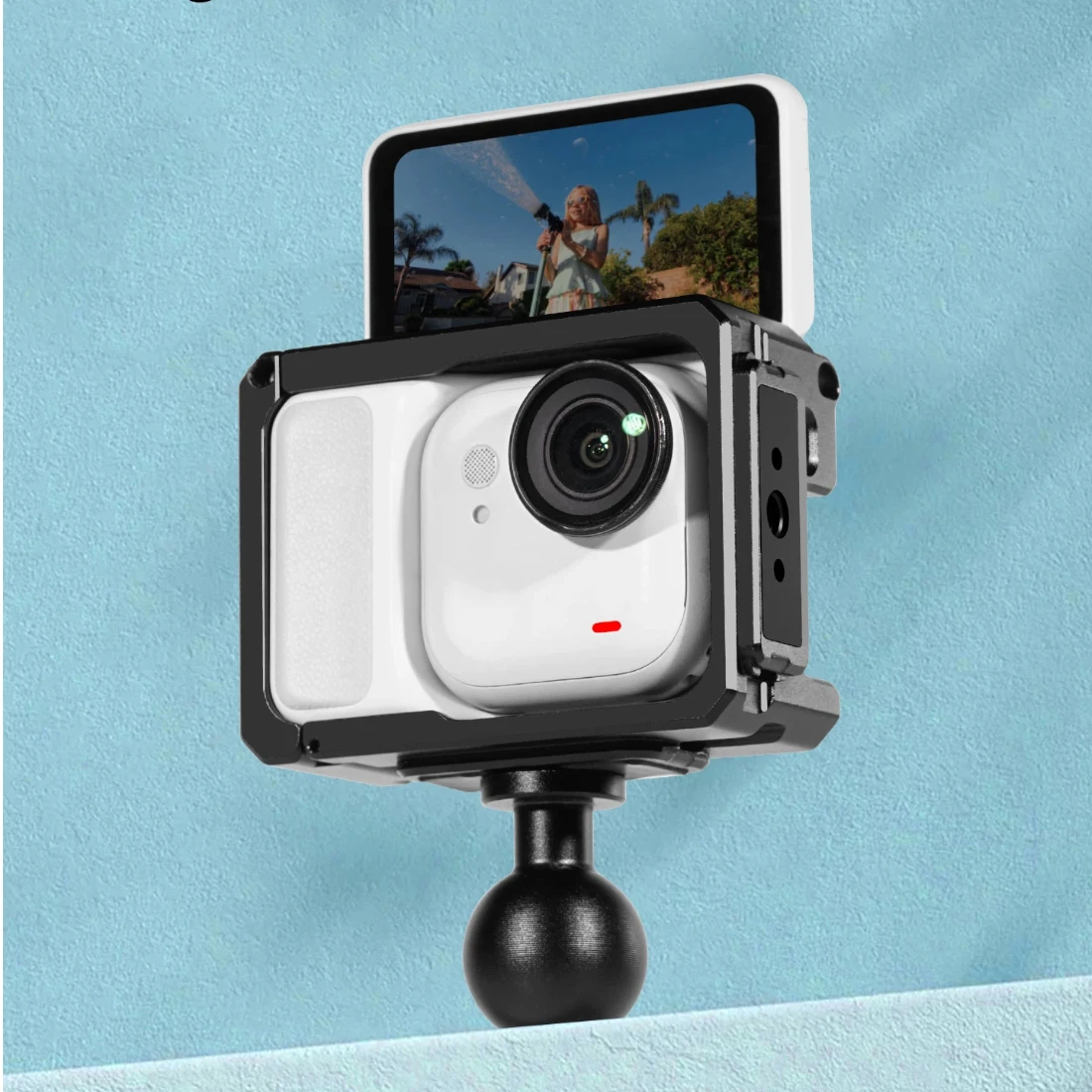 

Вращающаяся на 360° защитная металлическая рамка-клетка с магнитным быстрым креплением для экшн-камеры Insta360 Go Ultra, предотвращающая падения