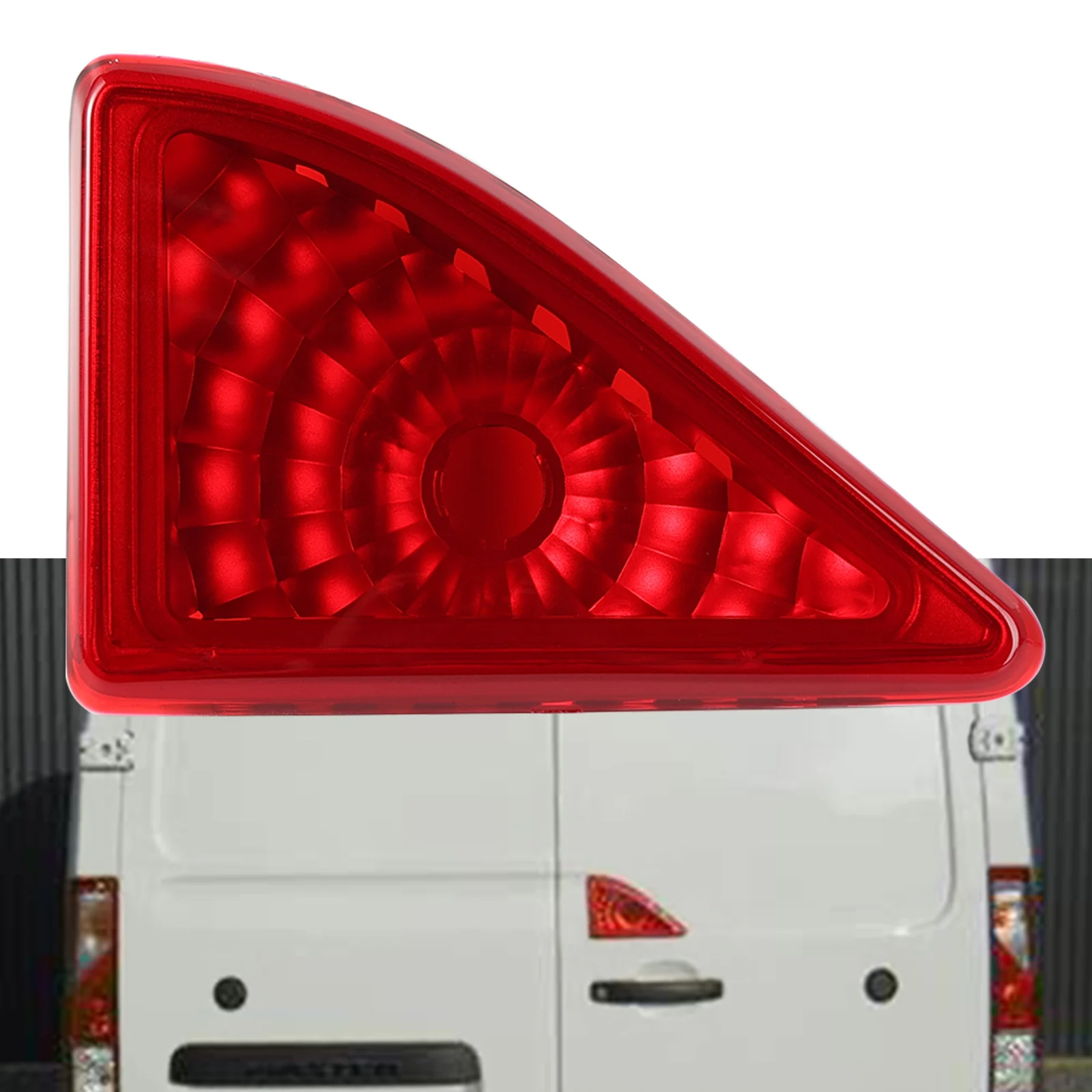 مصباح ضوء الفرامل الثالث الخلفي الأحمر ضوء الفرامل المركزي لاستبدال رينو ماستر Mk3 أوبل موفانو B 2011 2012 2017 بدون لمبة #1