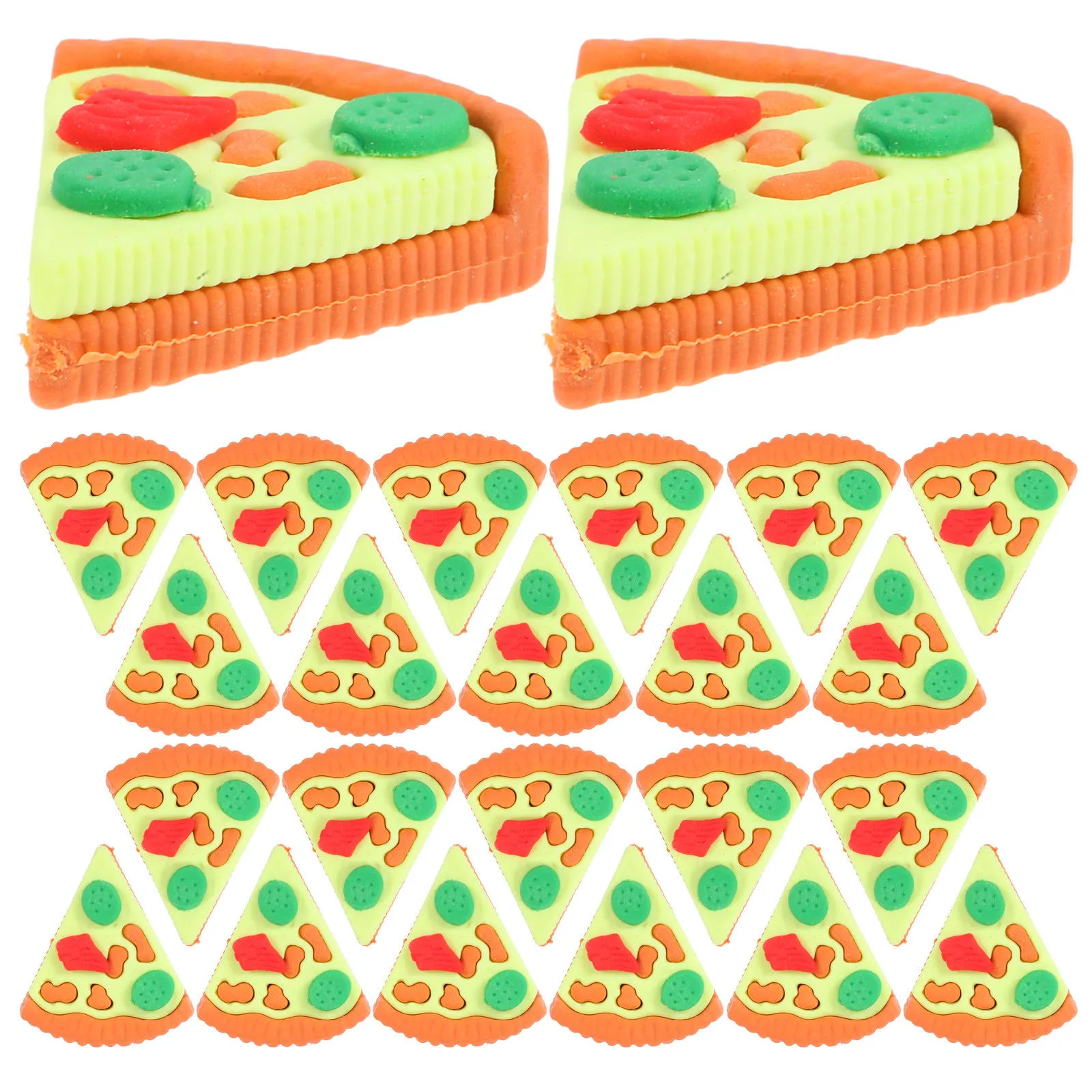 30個入り-まとめ買い賞品-かわいい消しゴム-学校用品用-tpr-クラス-エレメンタリー-ピザ