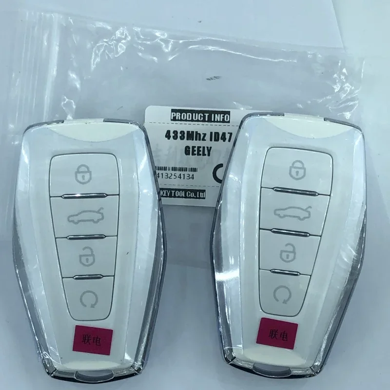 

Original Car Keyless Smart Remote Key 433Mhz 4A/47 Chip For Geely MONJARO Okavango Azkarra Atlas Coolray KX11 Emgrand X7 X3 S1