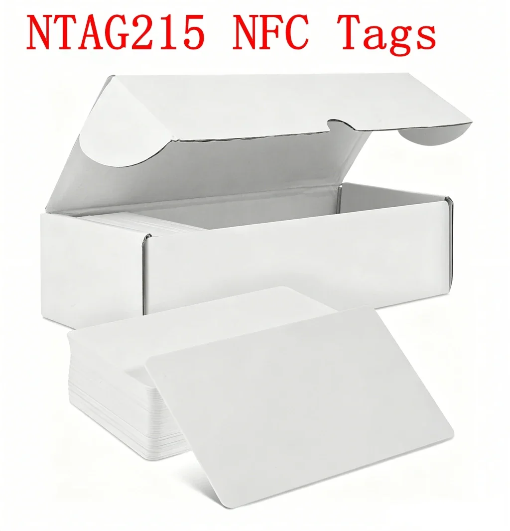 5-10PCS NFC215 White Cards Rewritable NFC NT-AG215 PVC Cards Blank Easy Convenient Programmable NFC Business Card Chip 504Bytes