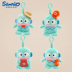 Sanrio Plushie Hangyodon Stuffed Plush Keychain Pendant Cartoon Doll Toys Soft PP Cotton Kawaii Bag Keyring Gifts For Girls Kids