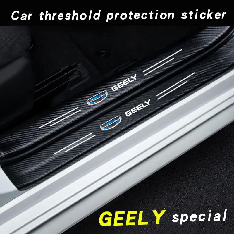 Car doorsill Protective Sticker Tape For Geely geometry C Emgrand Gc6 Gx3 Ec7 Atlas Coolray Cross NL3 X6 GS car Accessories