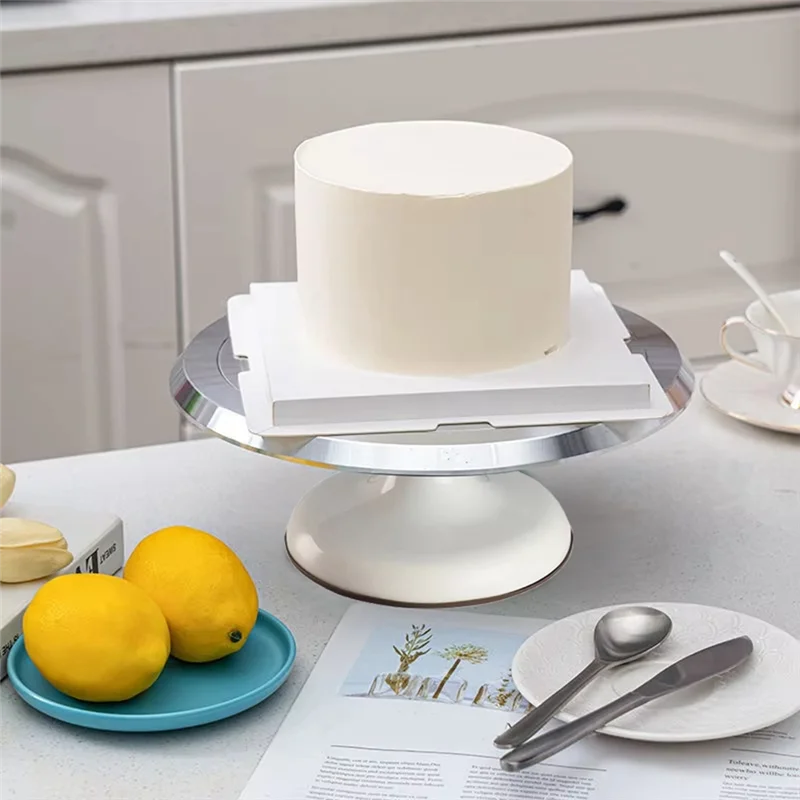 75STO-Cake Turntable For Cake Making 12 Inch Aluminum Alloy Stable Rotation Removable And Easy To Clean Bakeware