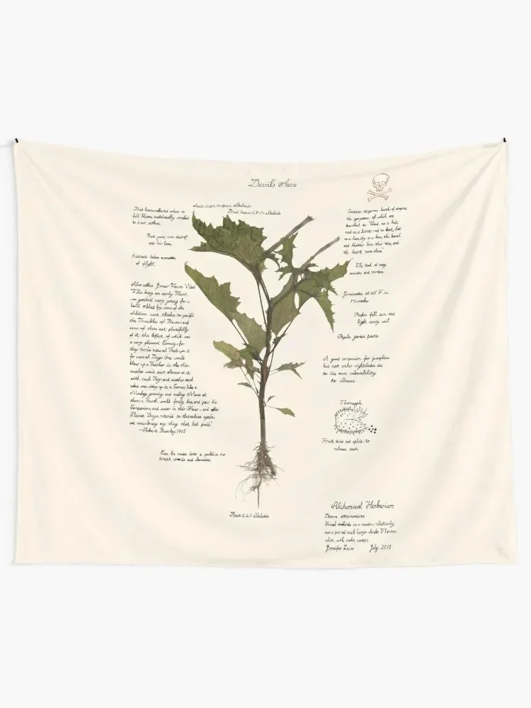 Devil's Snare - Datura stramonium Tapestry Decor Home Wall Deco Bed Room Decoration Things To The Room Tapestry