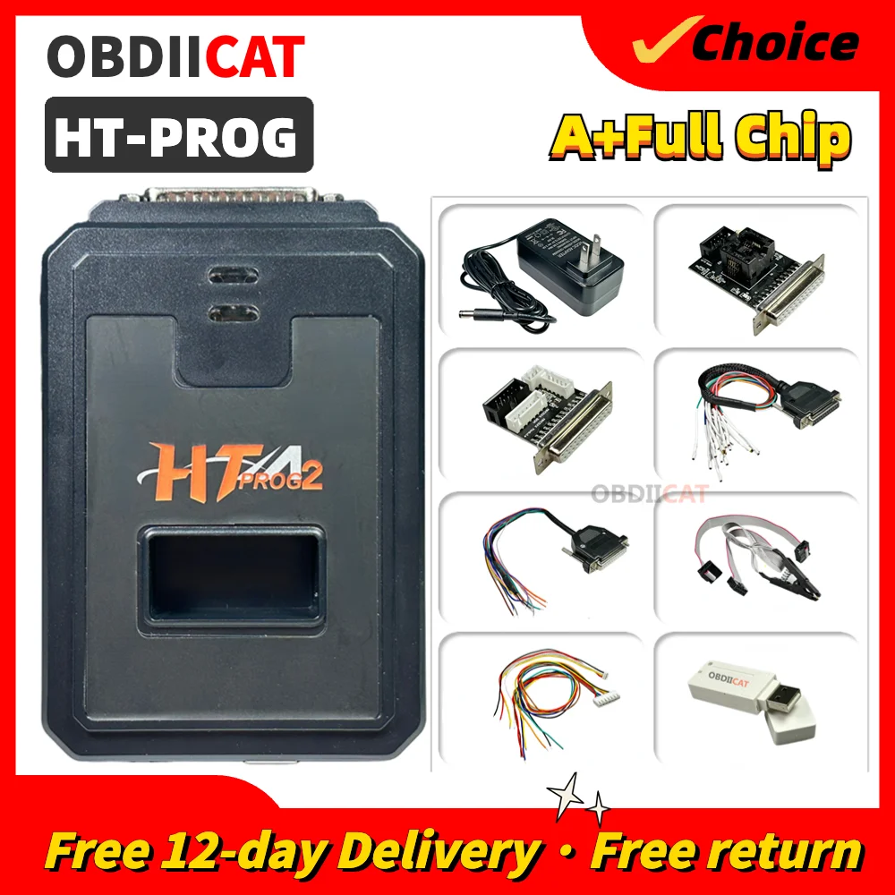 New HT Prog Full Set HTProg Adapter ECU Programmer For Clone Original Kt200 Htprog Adapter ECU Chip Tuning Tools