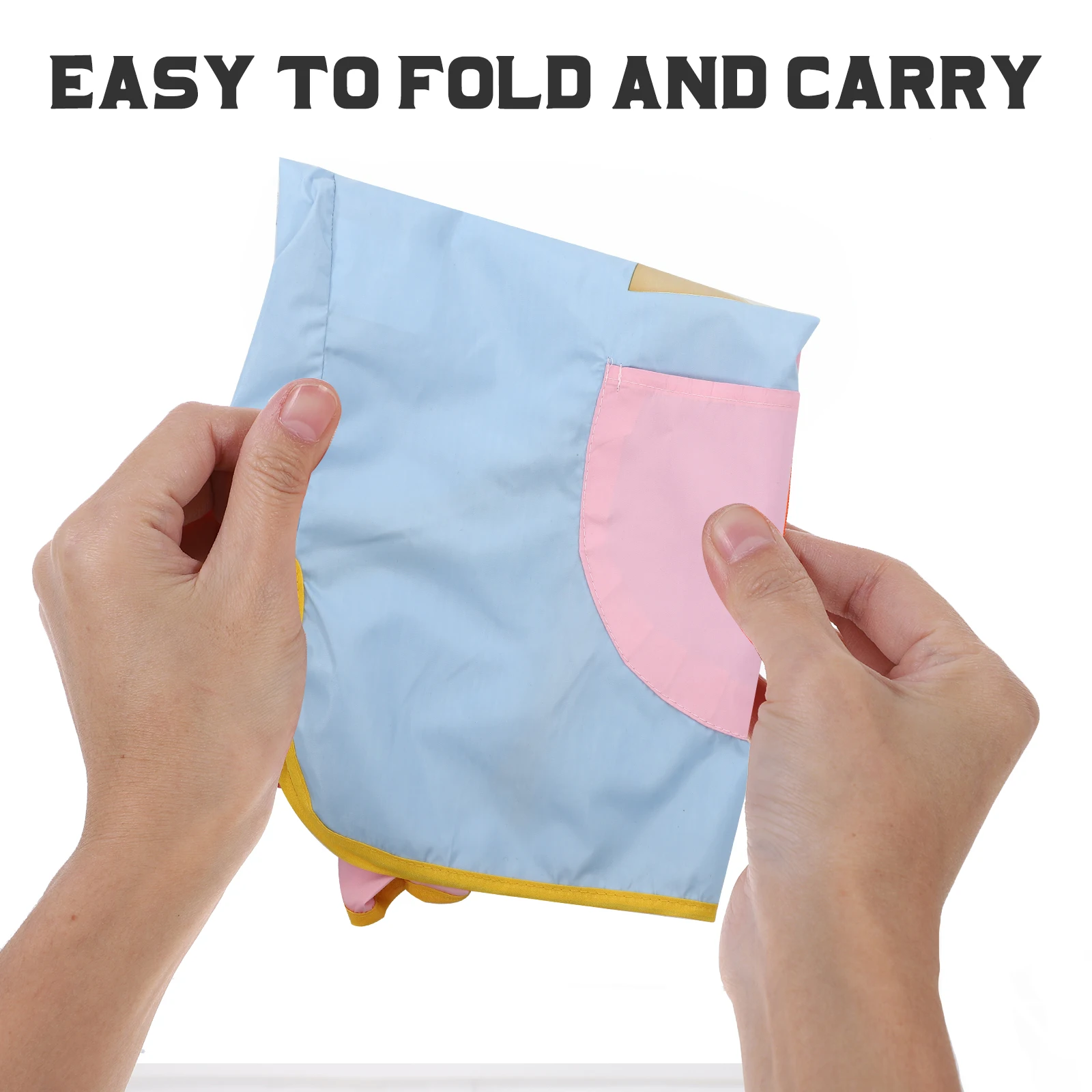 

Draw Clothes and Eat Children's Drawing Apron Waterproof Toddler Painting with Sleeves Cartoon Bib