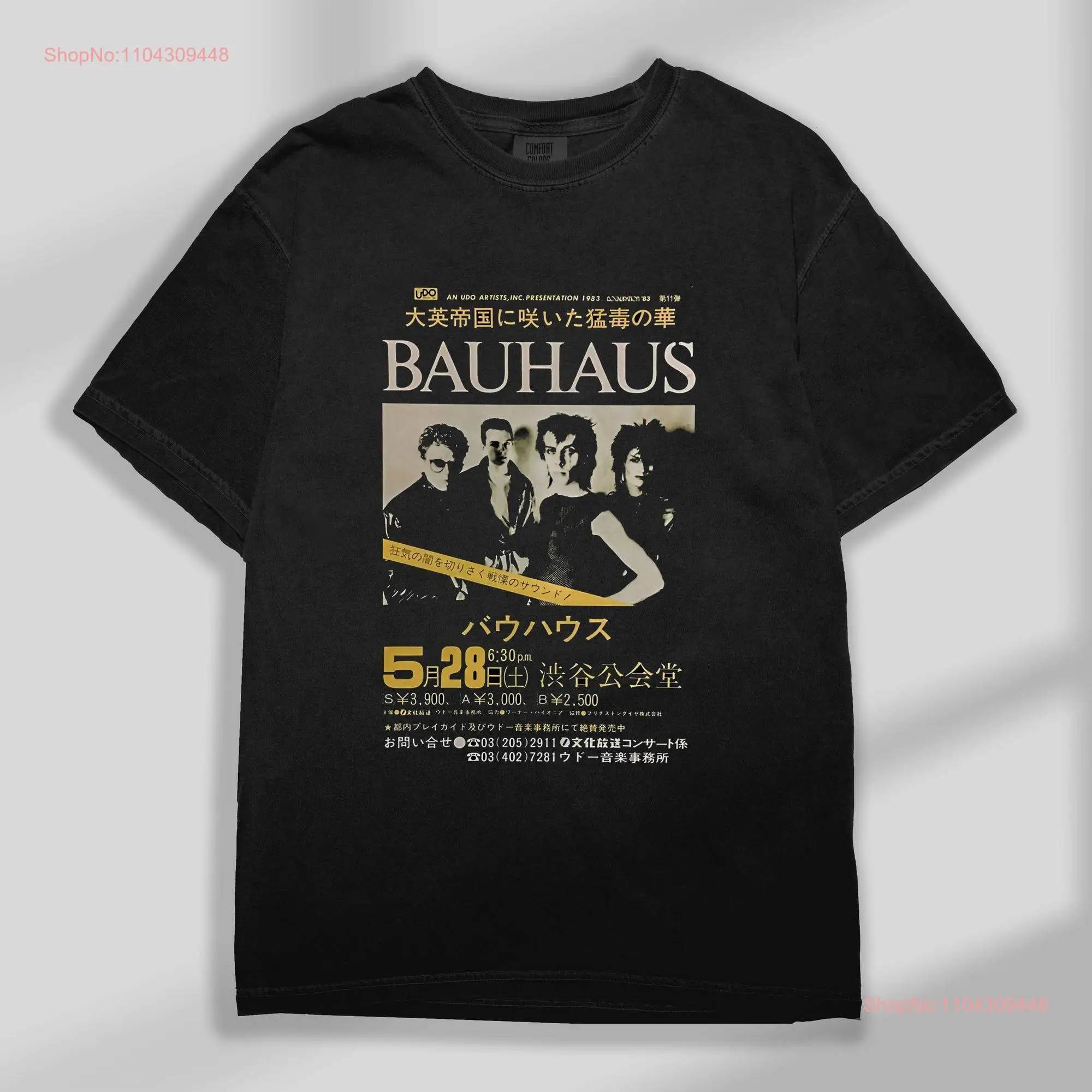 Bauhaus Japanese Version Vintage T Shirt long or short sleeves