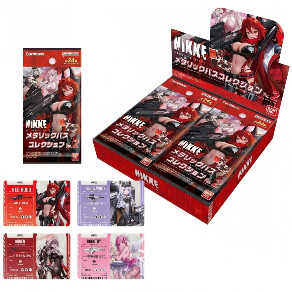 

Bandai Japanese Version of Nikke Metal Collectible Card Series 2 Anime Peripheral Card Collection Commemorative Card Fan Gift