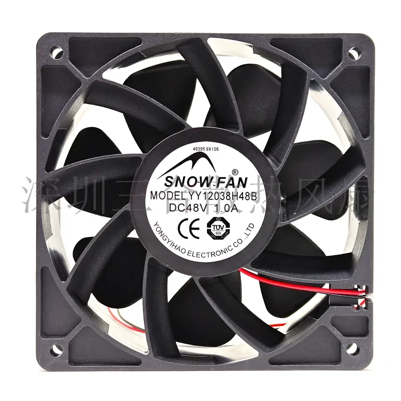 For New SNOWFAN YY12038H48B 48V 1.0A 12CM Inverter Server Cooling Fan