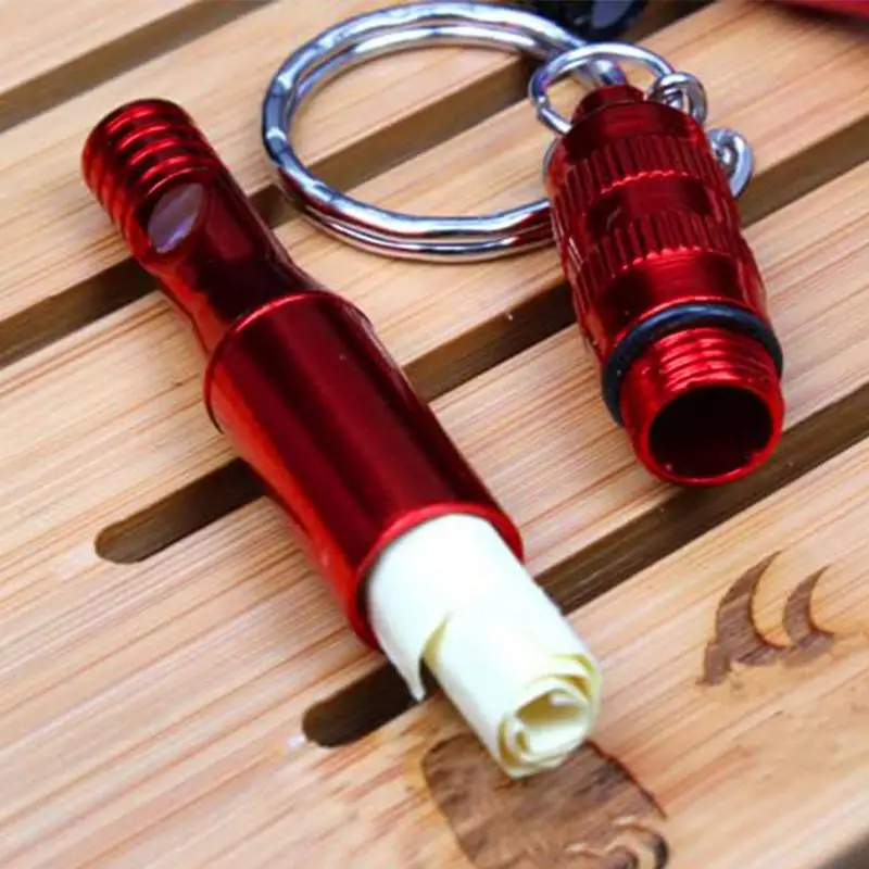 Camping Whistle Aluminum Alloy Defense Whistle Loud Lifeguard Safety Whistle Lightweight Outdoor Hiking Whistle Outdoor supplies