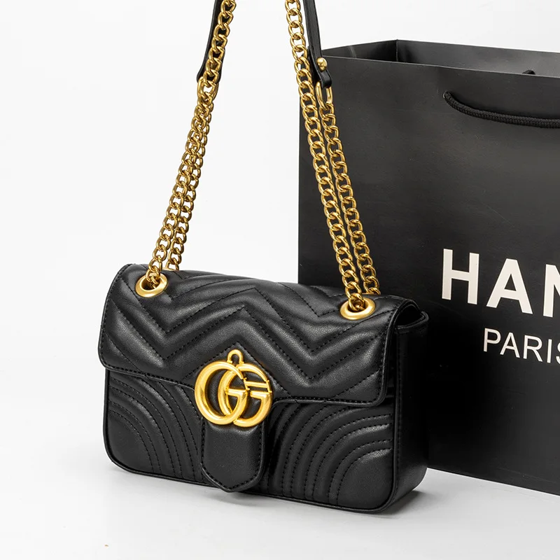 Bolso de mujer ligero de lujo nicho nuevo bolso para axila bolso de hombro tipo bandolera a la moda bolso de mano con cadena de control de diamantes para mujer