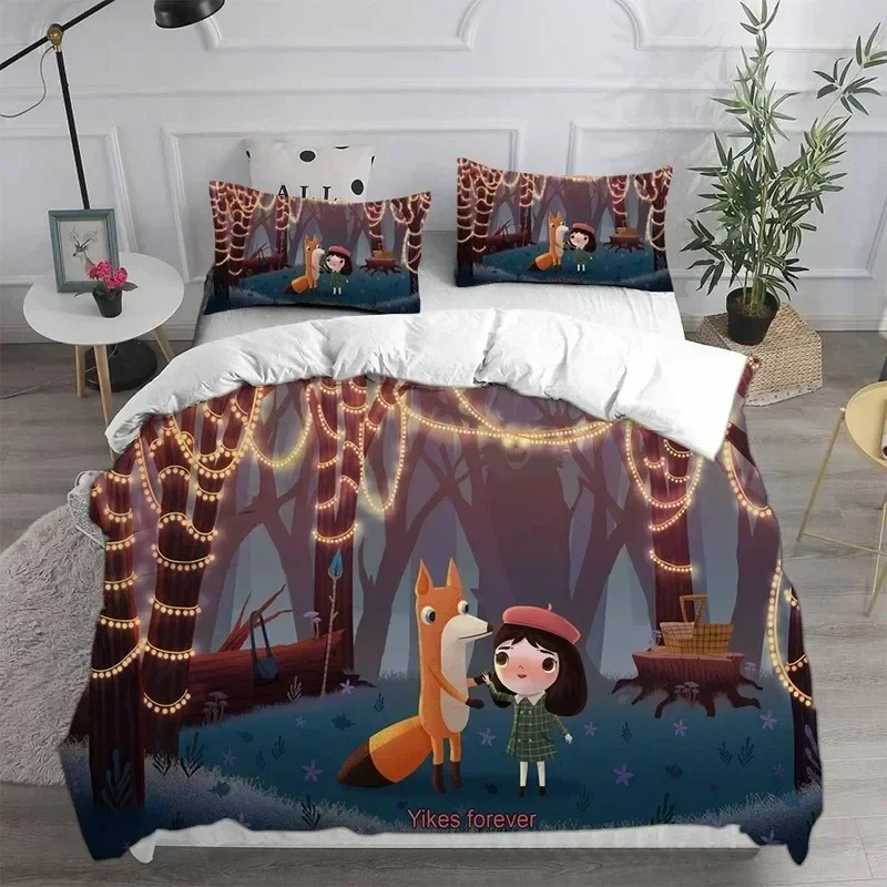 Home Textiles Little Misfortune Bedding Sets Comforter Quilt Bed Cover Duvet Cover Pillow Case Sets Kids Adult Size