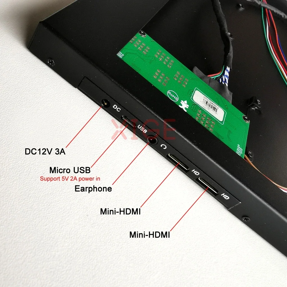 Controller Board+Metal Case Fit CLAA133UA01 LP133WD2-SLB1 LVDS 40 Pin 1600x900 HDMI-Mini USB Micro 13.3