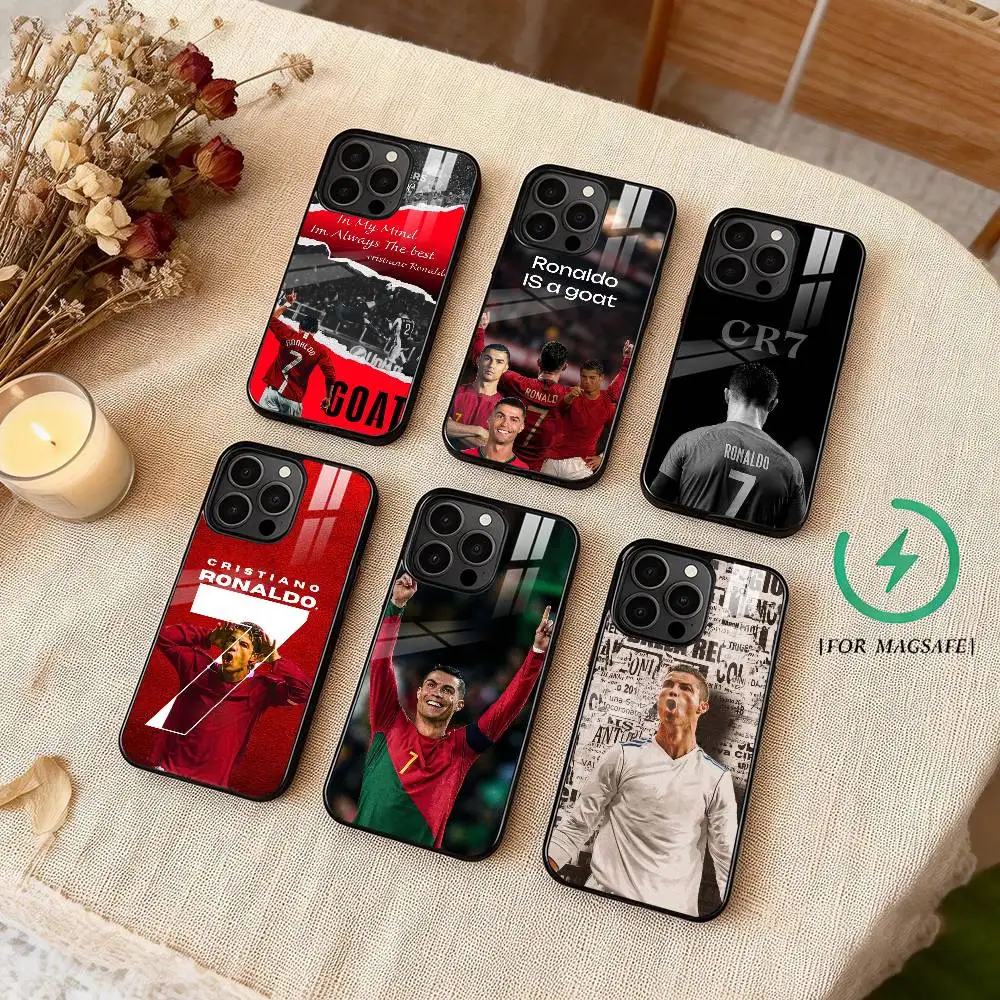 Cristiano Ronaldo-S CR7 Goat  Phone Case For iPhone 17 16 15 14 13 12 Pro Max Plus for Magsafe Wireless Magnetic Cover