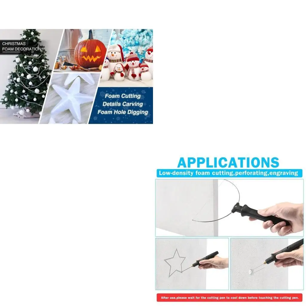 

652F 8PCS 18W Electric Styrofoam Cutter Pen Handle Foam Electric Cutting Machine