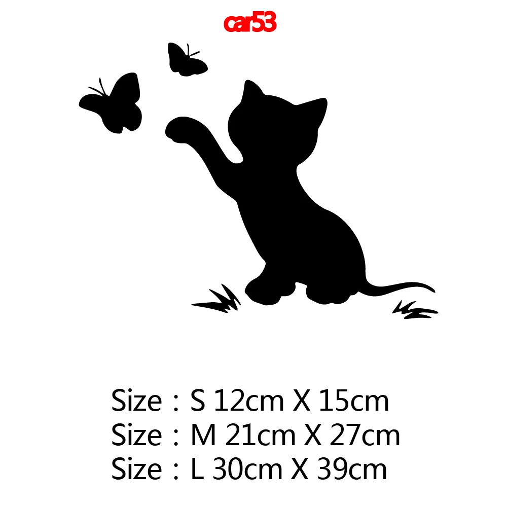 1pc Colorful Kitten Stickers Car For Car Window Decor Interesting Vinyl Decals Car Sticker Car-Styling
