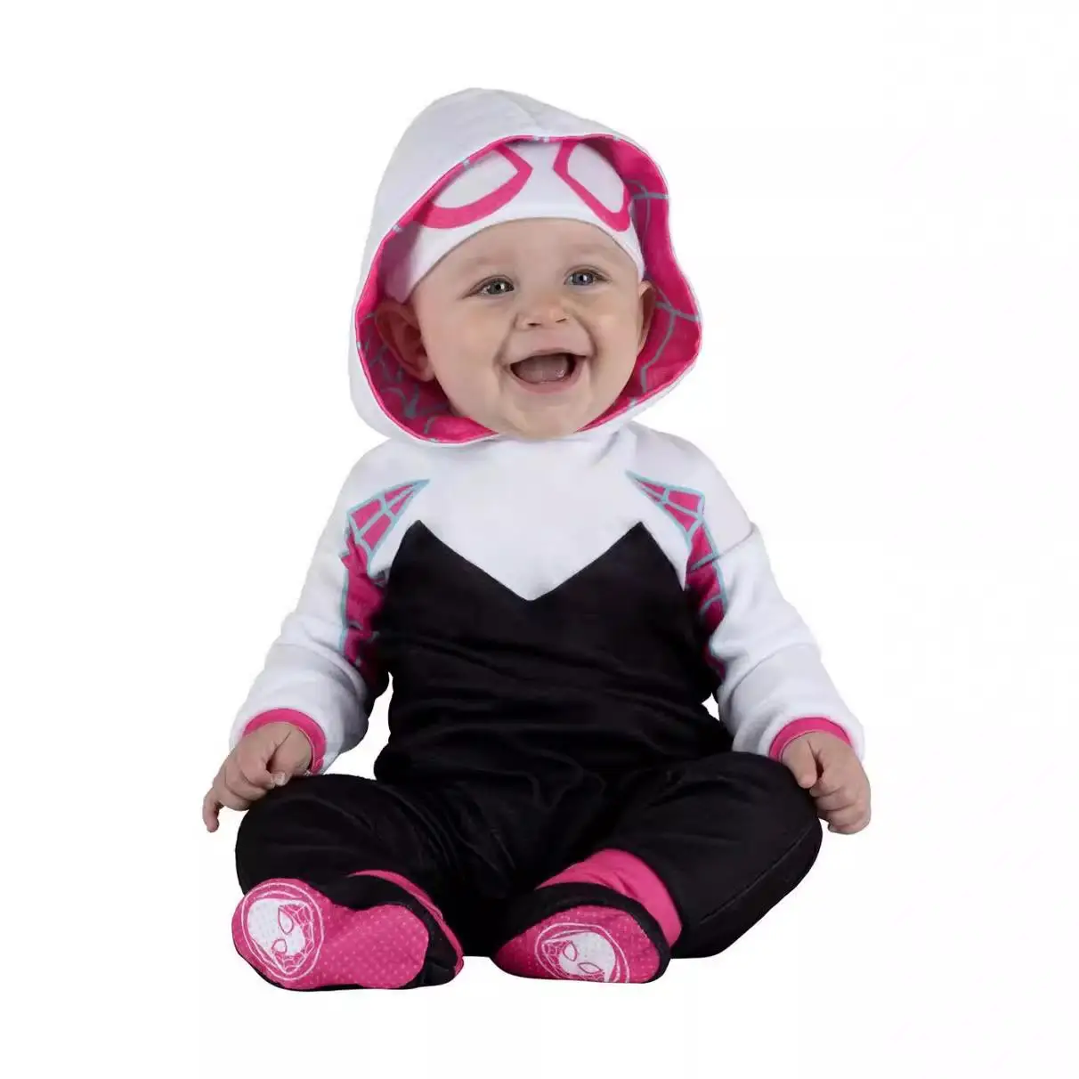 

Cross-Border loween Baby Rer Performance Costume with Hood New Arrival ular Infant All-In-One Suit