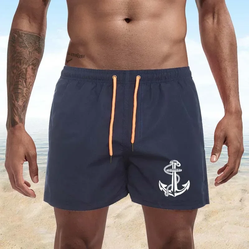 Fashion New Swimsuit Men\'s Sexy Swimming Trunks Beach Casual Four-quarter Pants Summer Swimming Trunks Beach Shorts S-4XL