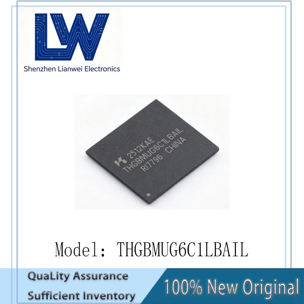 100-nouveau-ic-flash-original-thgbmug6c1lbail-64gbit-emmc-fbga-153