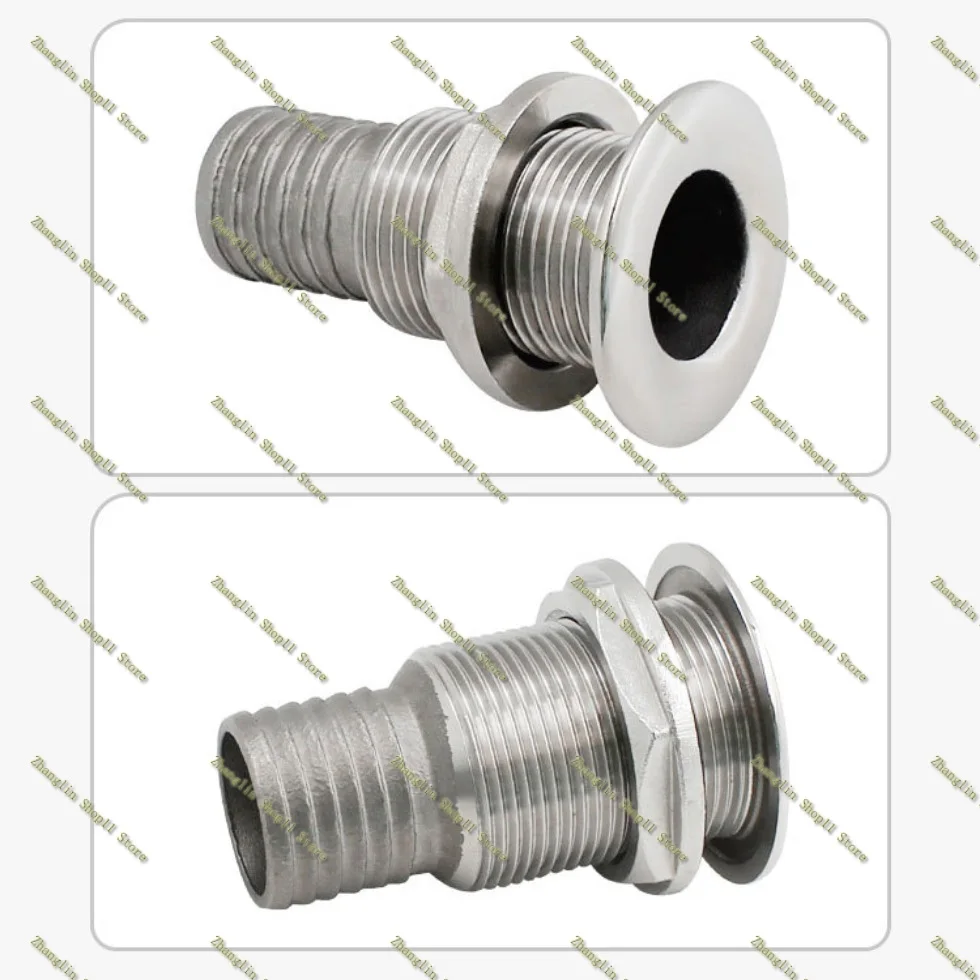 Marine Drain Hull Right Angle Water Outlet Sewage Port Marine 316 Stainless Steel Boat Accessories