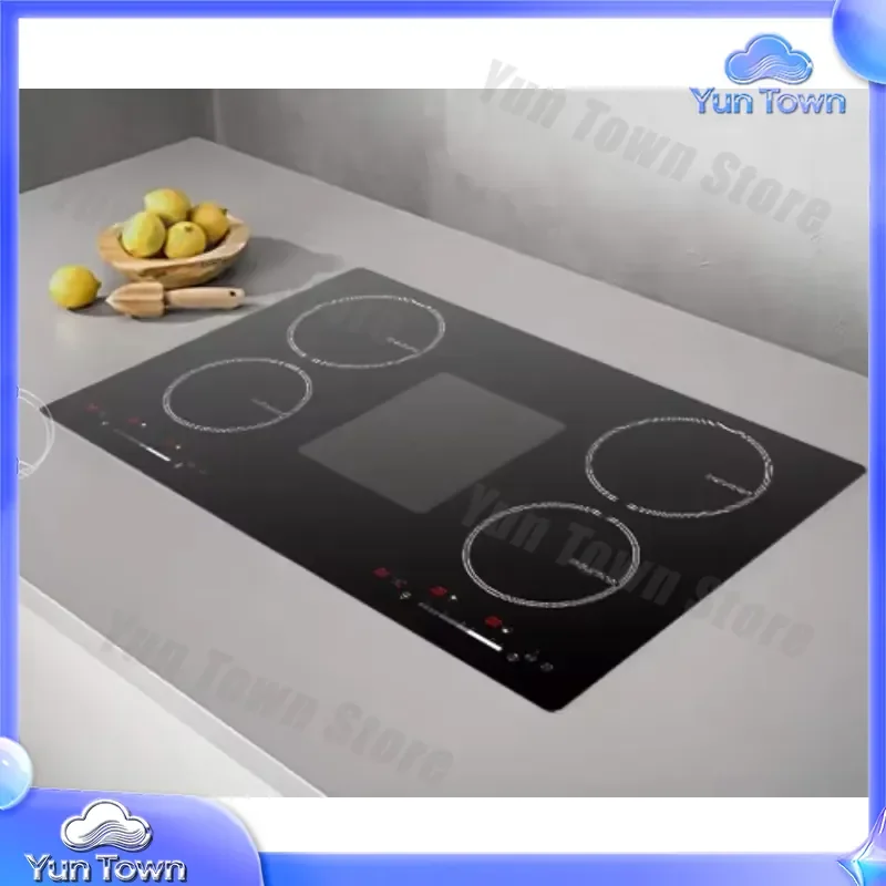 Touch Switch 4 Burner Double Stove Induction Cooktop With Extractor for Kitchen Home Appliances Cooking Equipment Electric