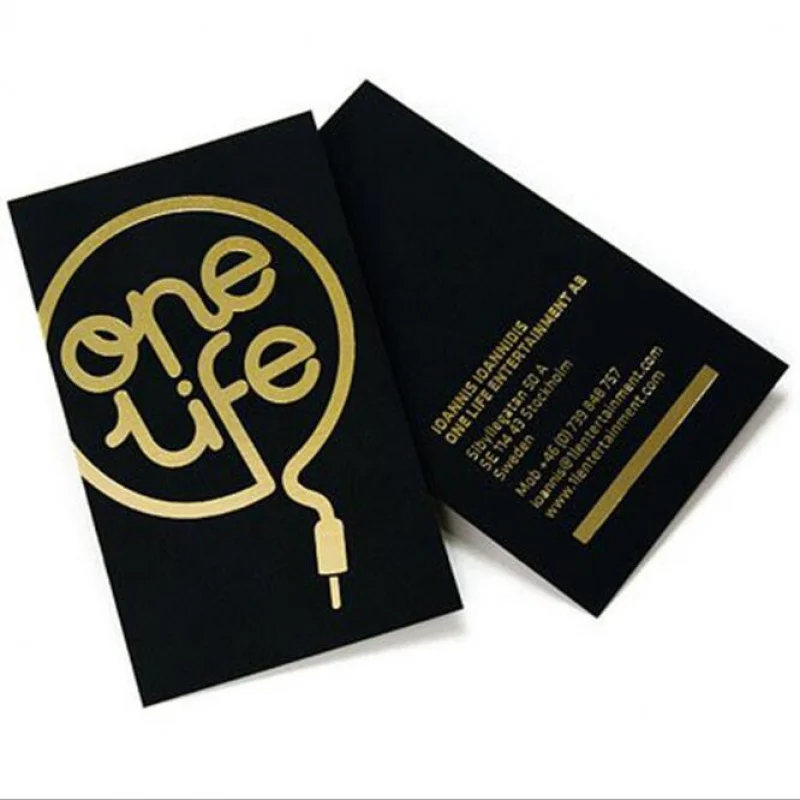 20 0.Zhang. custom. professional production rose foil stamping black luxury business paper cards