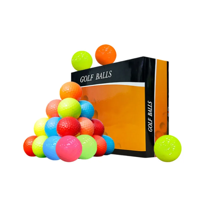 

Golf Double-deck practice ball Color three-course game training ball