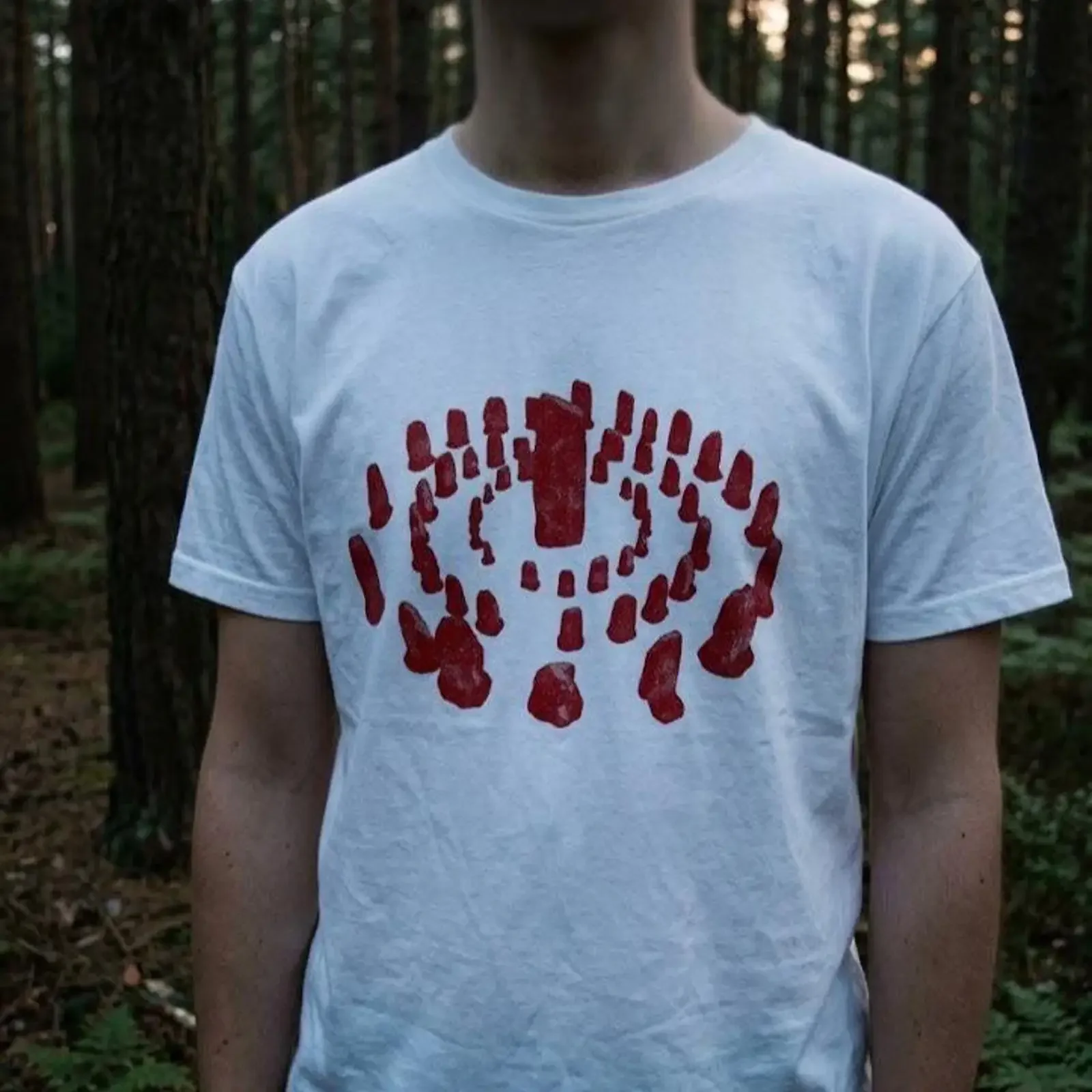 Stone Circle Monolith Folk Archeology T Shirt vintage Washed Stretched Top For Everyday Wear Casual Breathable Comfortable Soft
