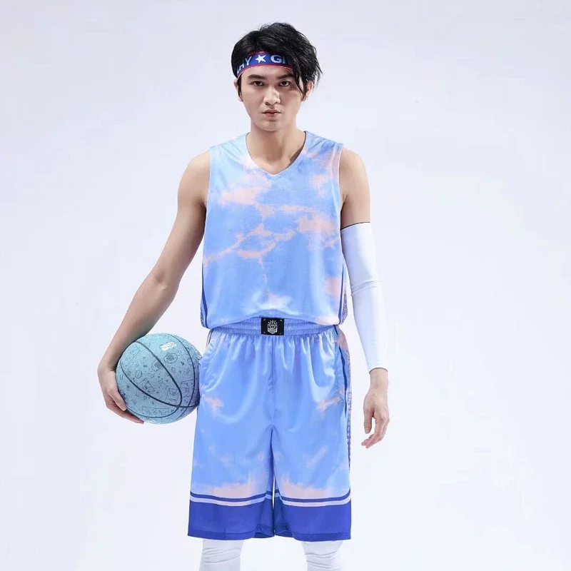 طقم جيرسيه كرة سلة قابل للتنفس للرجال والنساء ، بدلات رياضية كرة سلة فارغة ، أطقم رياضية للفريق للبالغين ، زي موحد للأولاد ، جديد
