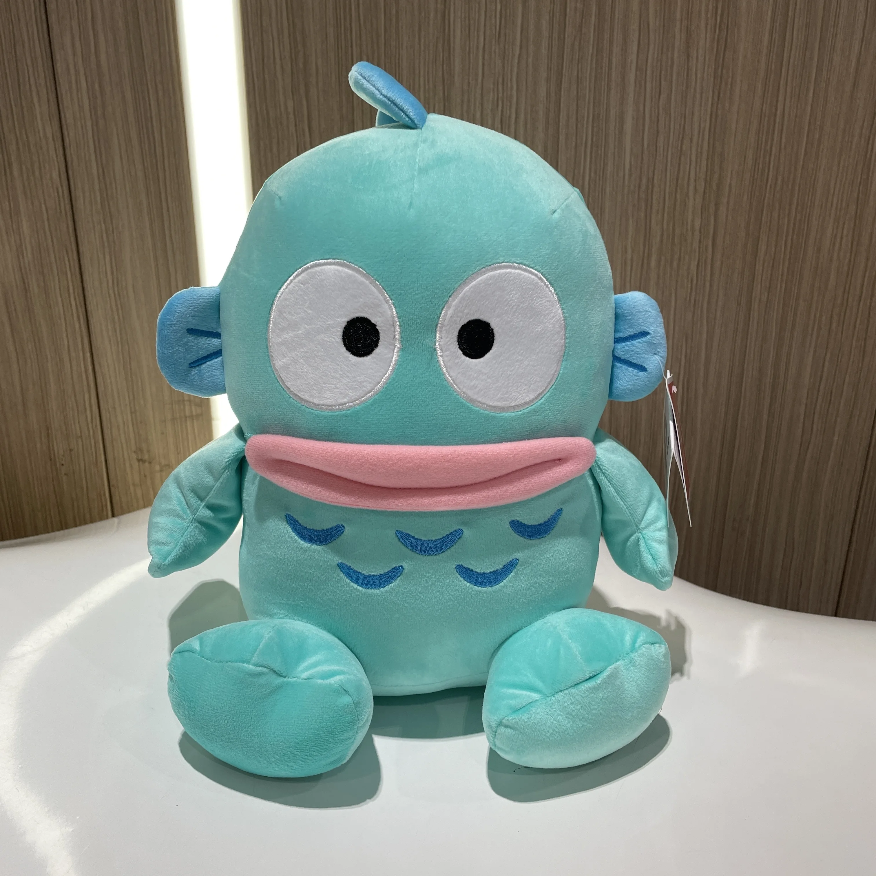 100% autentico Sanrio Hangyodon Cartoon peluche Hanton bambole di peluche cuscino di tiro regalo di compleanno bambini amici decorazione di Halloween