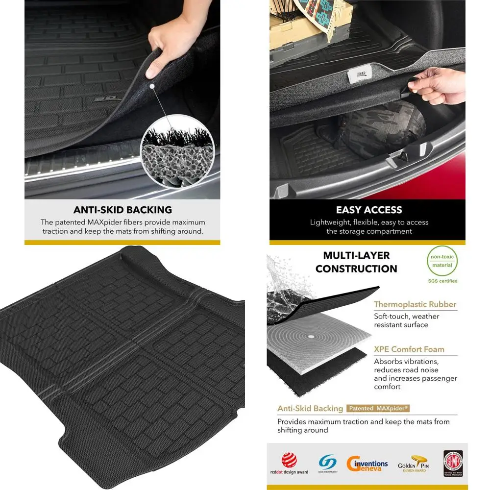 

Подкладка для грузового вкладыша Kagu Custom Fit (черная), совместимая с Tesla Model 3 2021-2023 — грузовой вкладыш