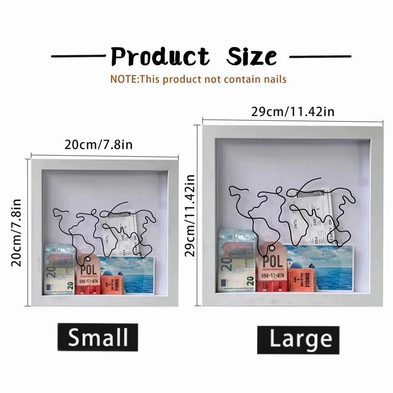 Wooden Storage Shelf Photo Frame Wall Decorative Rack Organizer Display Stand Desktop Stationary Office Storage Box Home Decor