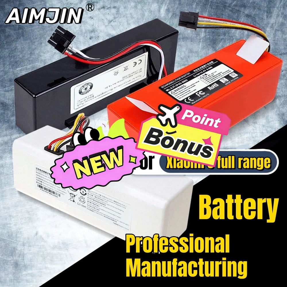 🚧14.4V For Xiaomi Mijia Sweeping And Mopping All-in-one Machine 2PRO/1T/2C/1G/1S Battery All-around Sweeping Robot Accessories?