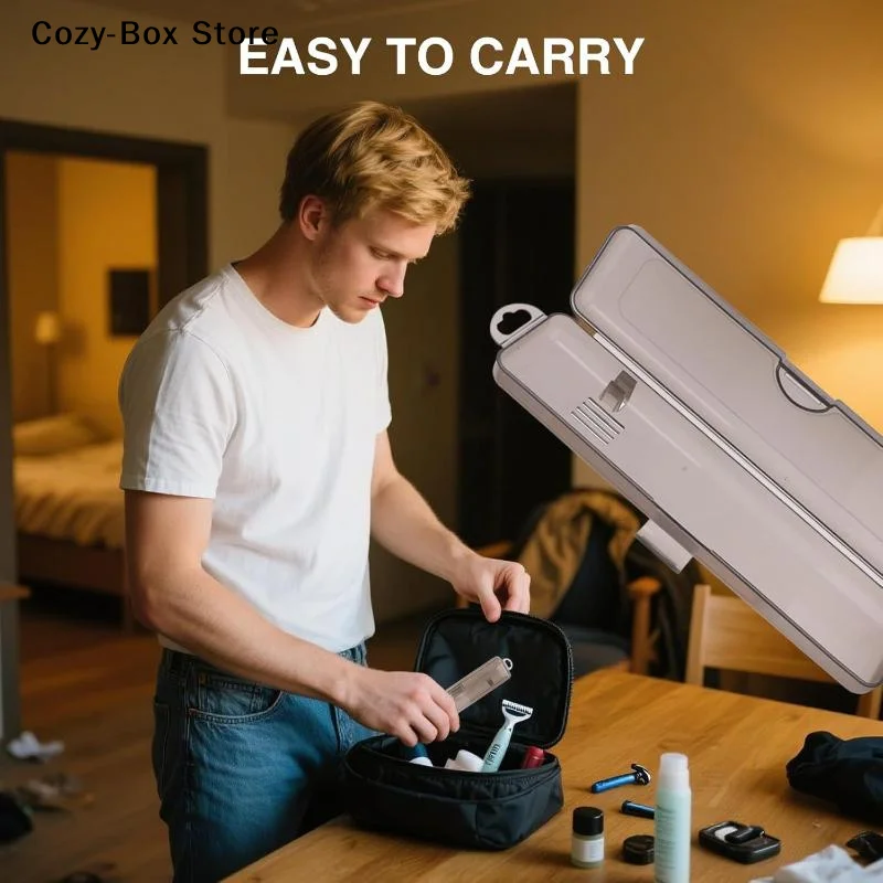 [ZY]Toothbrush Box Transparent Organizer Case Travel Portable Toothbrush Holder Plastic Toothpaste Box Storage Container[ZY] - view 4