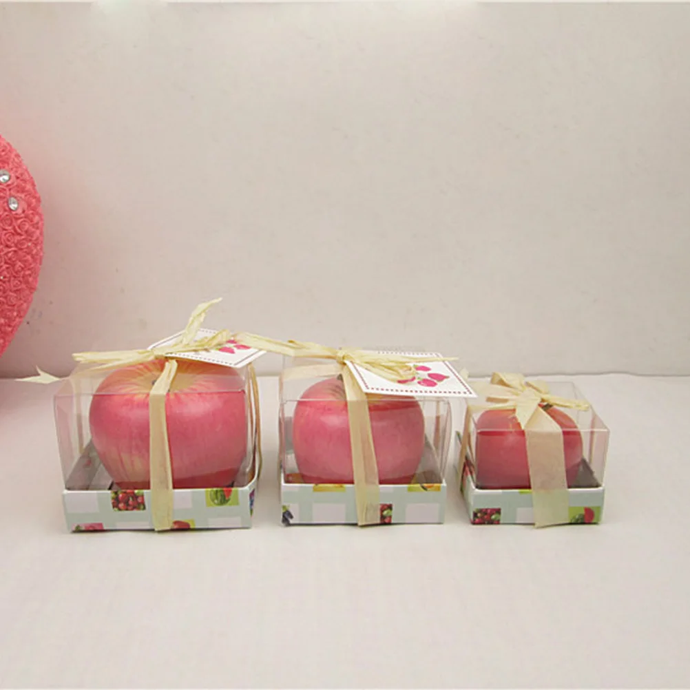 Realistic Apple Shaped Fruit 7X7X5.5Cm Premium Creative Decor For Christmas Wedding Party Gift Decor Unique