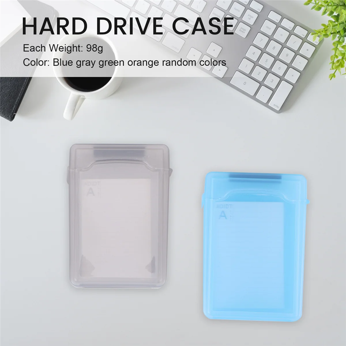 5ชิ้น3.5 "เคสพลาสติก IDE SATA HDD แบบพกพากล่องฮาร์ดดิสก์เคสแข็งปกป้องพลาสติก
