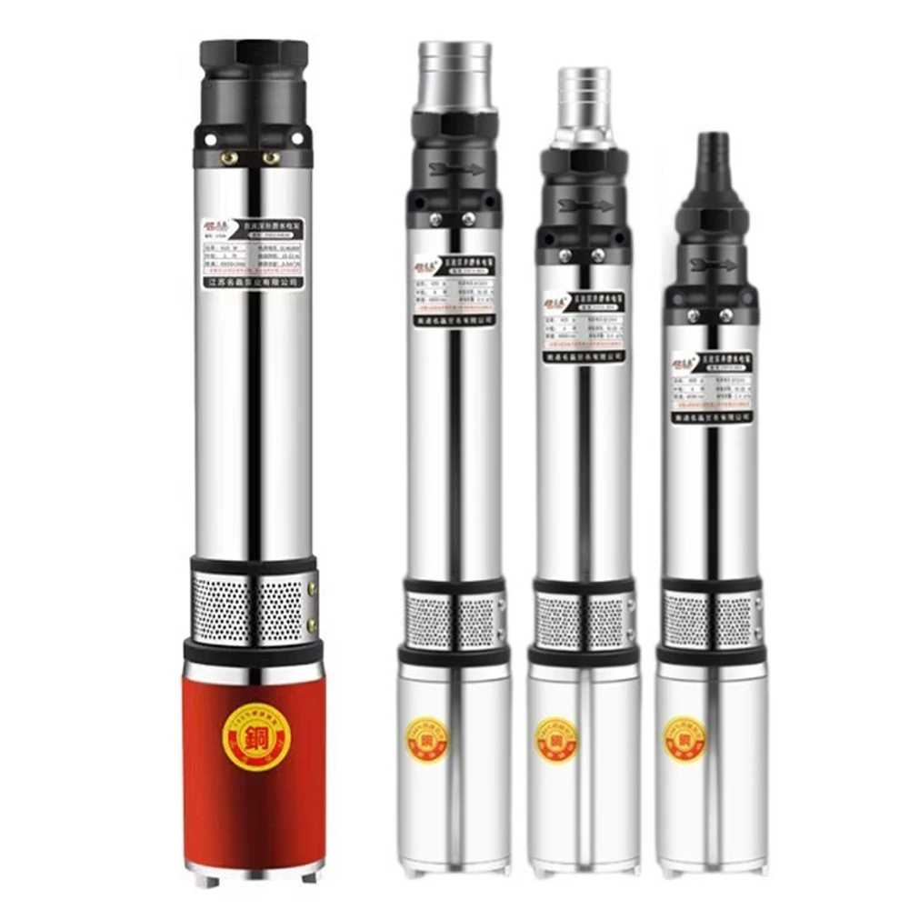 Multi-stage Impeller Direct Current Deep Well Submersible Pump, High Head Household Water Pump, Stainless Steel Deep Well Pump