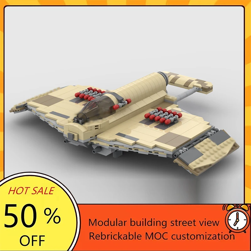 

Набор для сборки космического корабля из 518 деталей: популярная модель из фильма «Звездные войны», модульный конструктор, технологичный подарок, праздничный набор для детей