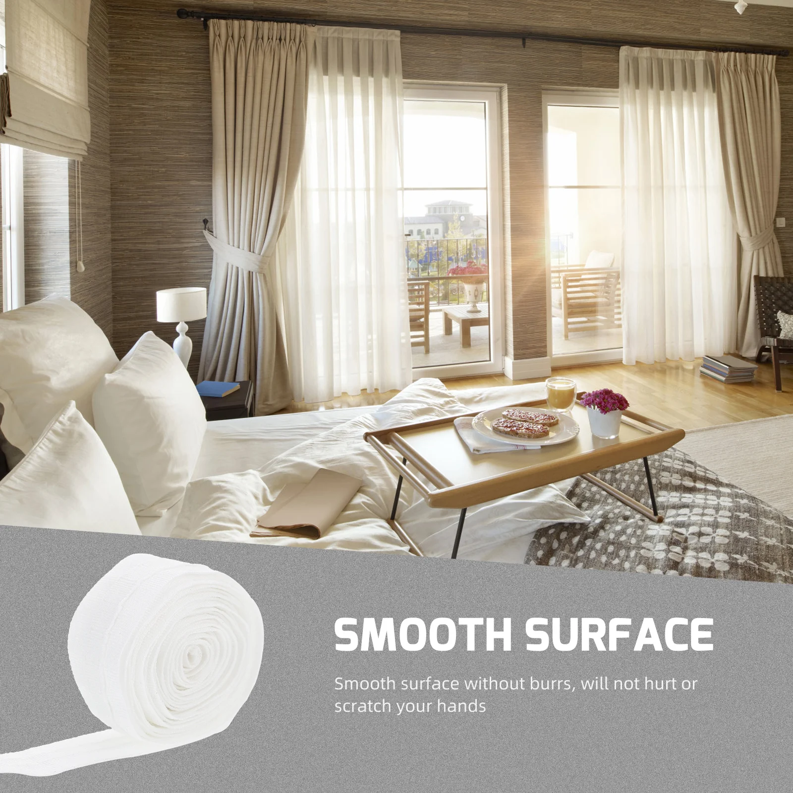 

Curtain Header Tape Heavy Duty Polyester Sturdy Lightweight Smooth For Home Curtain Diy Accessory Belt Grommet Heading